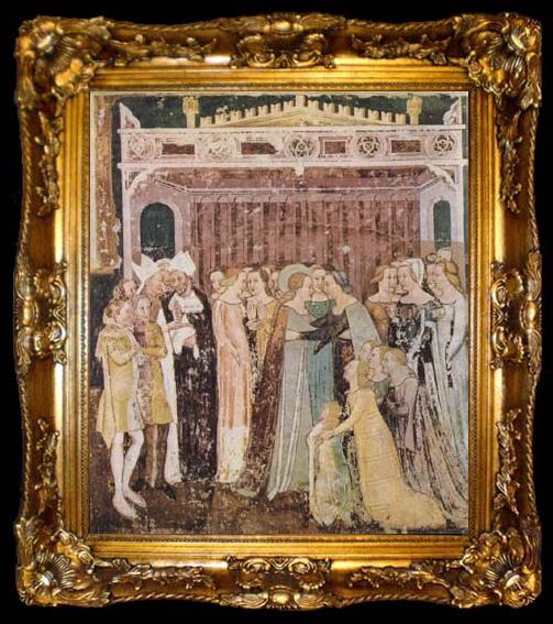 framed  TOMMASO DA MODENA The Departure of St Ursula (mk08), ta009-2